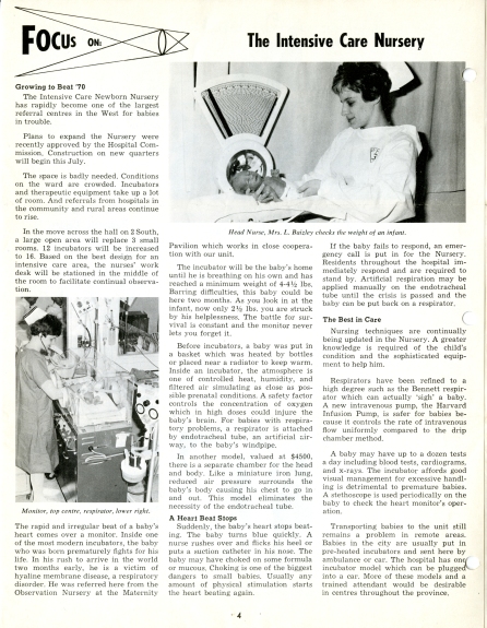 Children's Hospital Newsletter, Vol. 2, No. 4, May-June 1968. F2; S3.