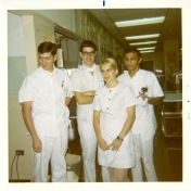 ICU staff, 1970.