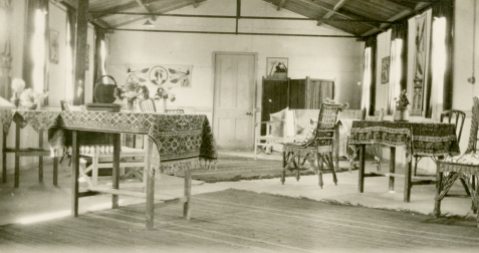 Sisters sitting room [Mess] #5 C.G.H. [Canadian General Hospital] Salonika 1917. Salonika/Thessaloniki, Macedonia