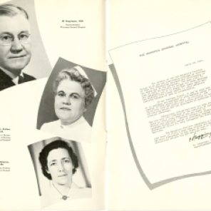 Safeguarding Motherhood Official Opening of Maternity Pavilion Booklet 1950 Page 6,7
