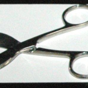 Surgical scissors used for cutting the umbilical cord after birth, n.d. HSC Archives/Museum 2018_033_001