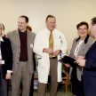 Opening Ceremony at Women's Hospital 1999-2004, third from left Dr. Gary Krepart, 2nd from left Helga Bryant. HSC Archives/Museum F3_P3_023